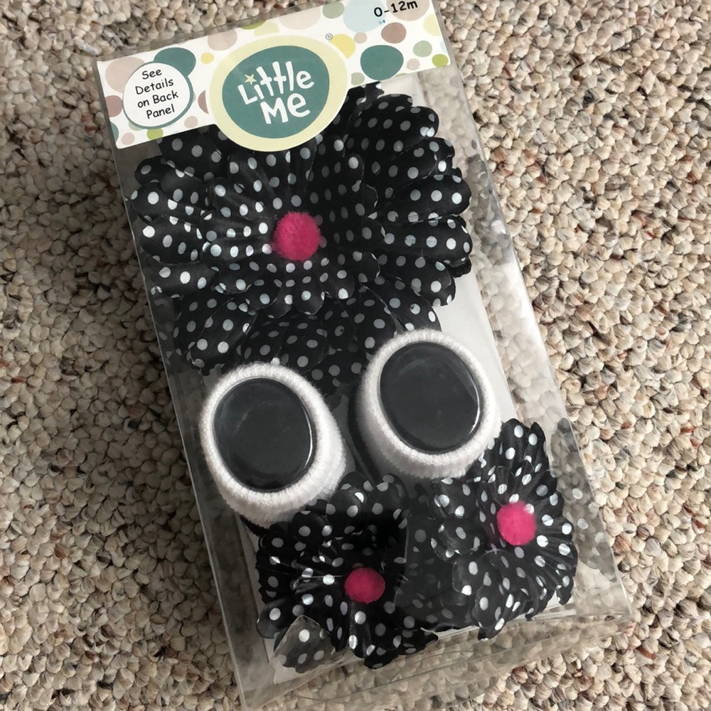 0-12m headband and sock set